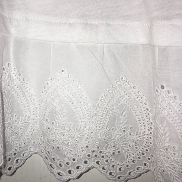 LOFT Bundle of Two Cotton Slub Knit Embroidered Hem Tees - Picture 4 of 8